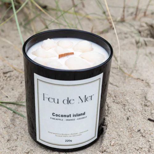 Coconut island - geurkaars 220g