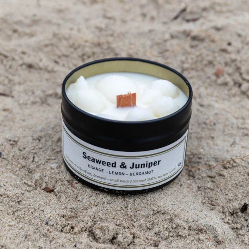 Seaweed & juniper - geurkaars 90g