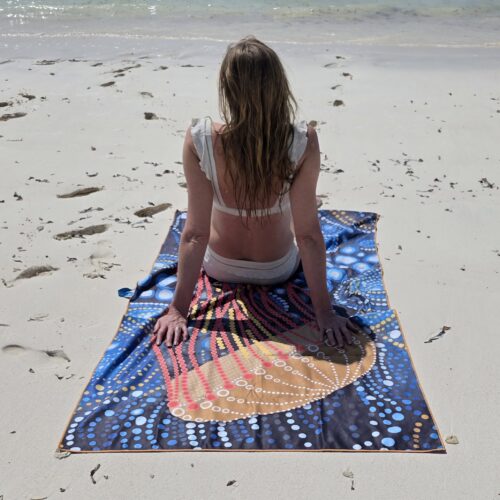 Reishanddoek of strandlaken XL 'JELLY' – 100x190 cm