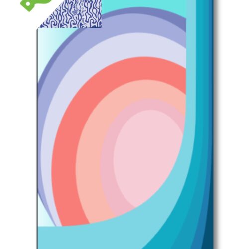 Reishanddoek of strandlaken XL 'SUNSET WAVE' – 100x190 cm